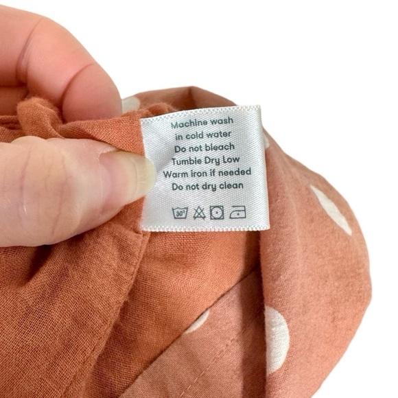 Roller Rabbit Polka Dot Ondine Tiered Ruffle Dress in Clay Color - Picture 14 of 16